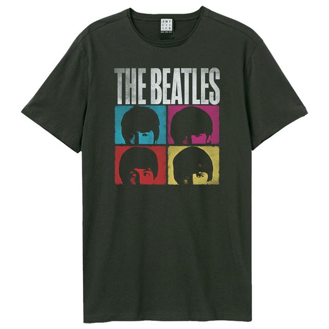 Beatles Hard Days Night Amplified Vintage Charcoal T Shirt